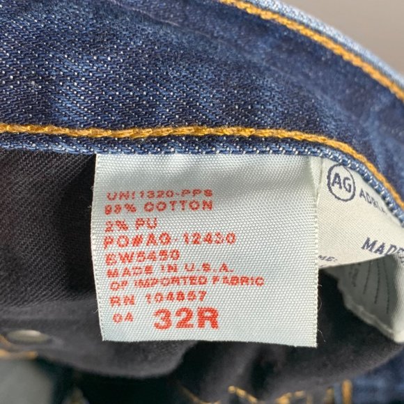 Adriano Goldschmeid The Tomboy Crop Jeans Size 32 Relaxed Straight Blue Denim - Picture 7 of 9